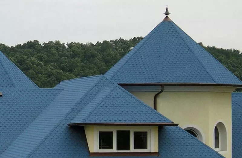 Гибкая черепица Tegola Nordland Антик синий с отливом купить в екатеринбурге