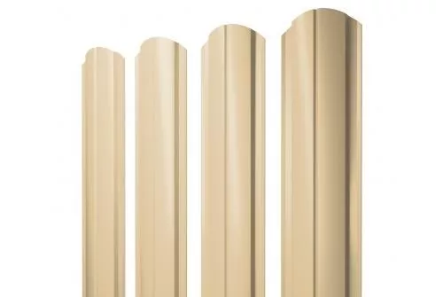 Штакетник Grand Line Slim Полукруглый фигурный 0,45 PE RAL 1014 Слоновая кость купить в екатеринбурге