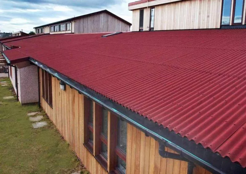 Кровельный лист Ондулин Smart 1950х950 мм, красный купить в екатеринбурге