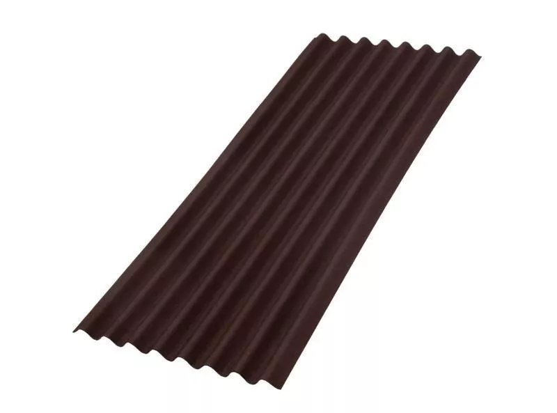 Кровельный лист Ондулин Smart 1950х950 мм, коричневый купить в екатеринбурге