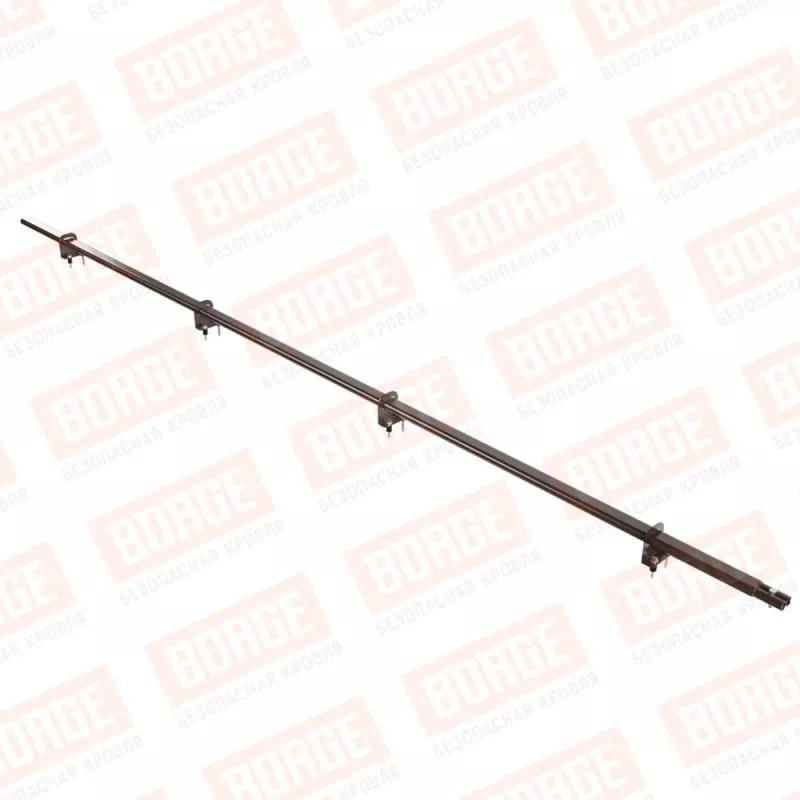 Снегозадержатель однотрубчатый BORGE 1,5м для металлочерепицы, коричневый шоколад (RAL 8017) купить в екатеринбурге