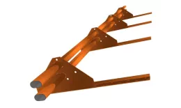 Снегозадержатель трубчатый на сендвич-панель/профнастил Стандарт RAL 2004 3м. Артикул: 43758