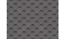Гибкая черепица Docke STANDARD Сота серый. Артикул: Docke7-grey