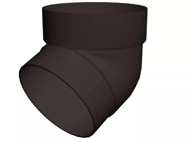 Колено трубы 67° ПВХ  Grand Line Стандарт Коричневый купить в екатеринбурге