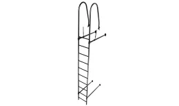 Лестница стеновая Grand Line RAL 9005 Matte 2,76м. Цена: 28882 руб. Артикул: 43840