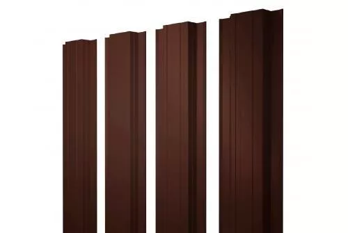 Штакетник Grand Line Прямоугольный 0,5 Velur RAL 3005 Красное вино купить в екатеринбурге