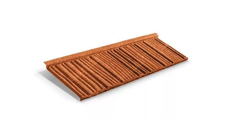 Композитная черепица Metrotile WoodShake Терракотовый купить в екатеринбурге