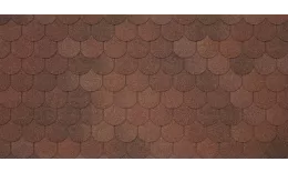 Гибкая черепица Tegola ASSISI Terracotta 420 (терракотта). Артикул: Tegola_New_020