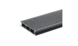 Террасная доска GRINDERDECO, ДПК, асфальт, шлифованный мелкий вельвет, 125х25х3000мм. Цена: 1356 руб. Артикул: 49013