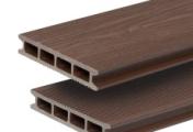 Террасная доска GRINDERDECO, ДПК, орех, брашированный мелкий вельвет, 150х25х3000мм – Купить оптом и в розницу