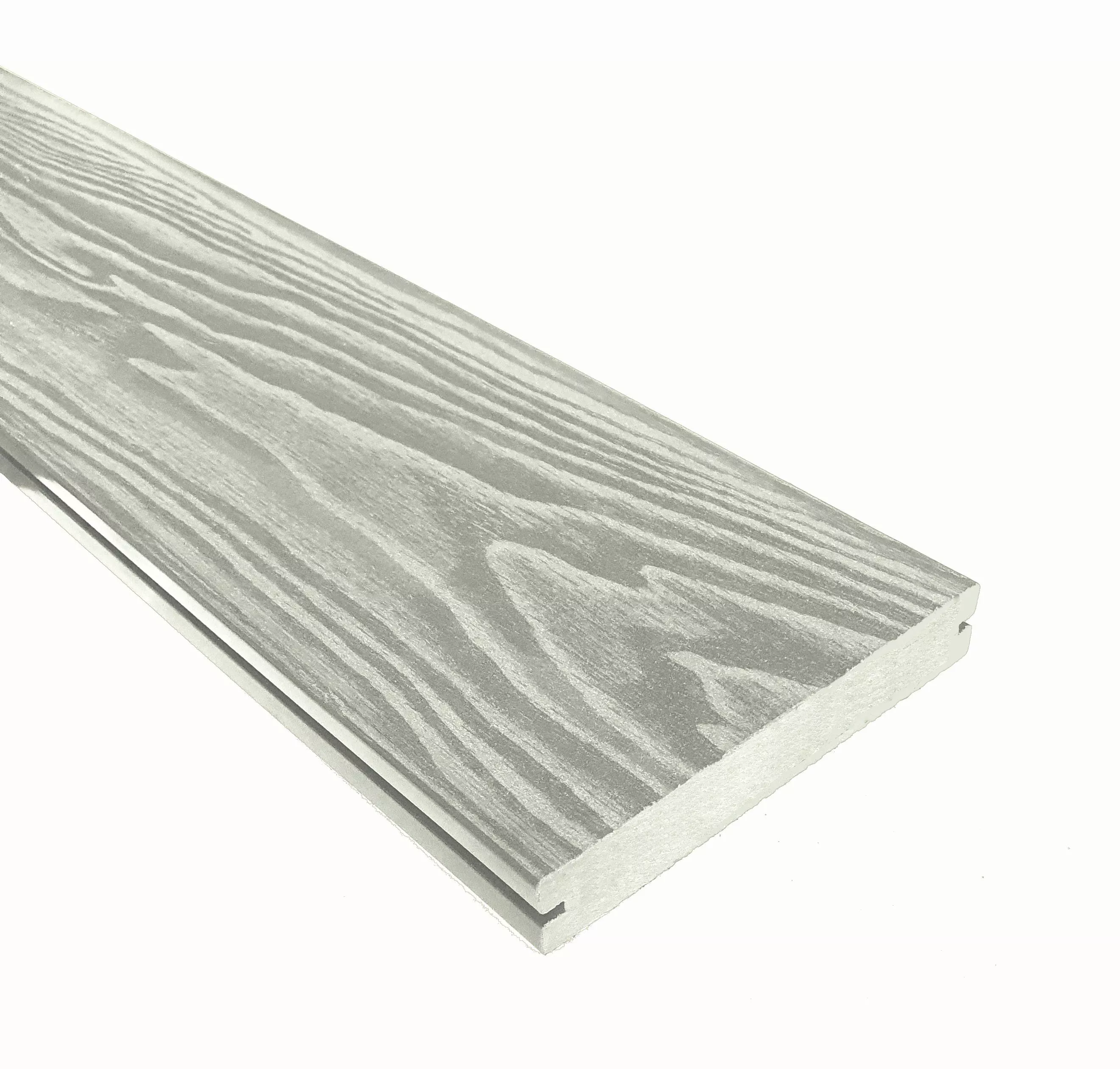 Террасная доска ТЕРРАпол полнотелая с пазом СМАРТ 3D Дуб беленый 130х24х3000мм купить в екатеринбурге