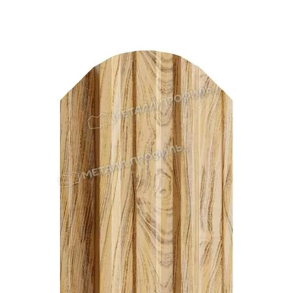 Штакетник металлический МЕТАЛЛ ПРОФИЛЬ TRAPEZE-O 16,5х118 (ECOSTEEL_T-01-Сосна-0.5) купить в екатеринбурге