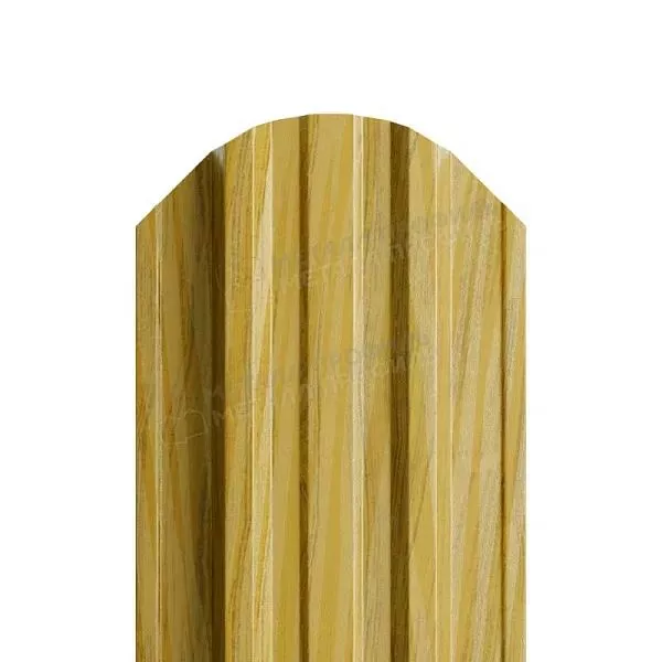 Штакетник металлический МЕТАЛЛ ПРОФИЛЬ LАNE-T 16,5х99 (ECOSTEEL_T-12-Орех-0.45) купить в екатеринбурге