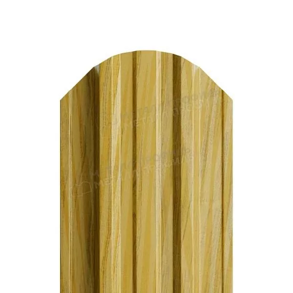 Штакетник металлический МЕТАЛЛ ПРОФИЛЬ LАNE-O 16,5х99 (ECOSTEEL_MA-01-Бразил. Вишня-0.5) купить в екатеринбурге
