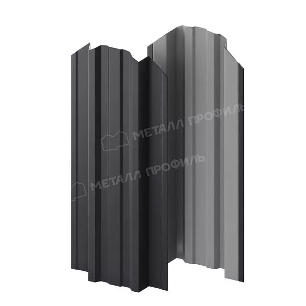 Штакетник металлический МЕТАЛЛ ПРОФИЛЬ TRAPEZE-O 16,5х118 (ПЭ-01-7024-0.4) купить в екатеринбурге