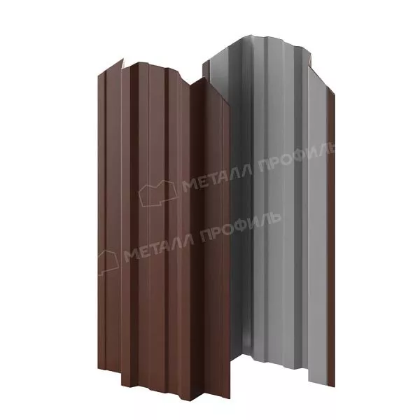 Штакетник металлический МЕТАЛЛ ПРОФИЛЬ TRAPEZE-O 16,5х118 (ПЭ-01-8017-0.4) купить в екатеринбурге