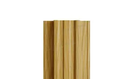 Штакетник металлический МЕТАЛЛ ПРОФИЛЬ TRAPEZE-T 16,5х118 (ECOSTEEL_MA-01-Бразил. Вишня-0.5). Артикул: 39488