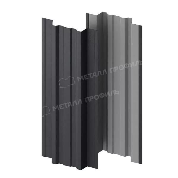 Штакетник металлический МЕТАЛЛ ПРОФИЛЬ TRAPEZE-T 16,5х118 (VikingMP E-20-7024-0.5) купить в екатеринбурге