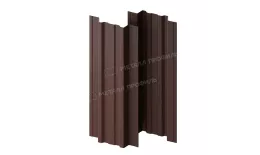 Штакетник металлический МЕТАЛЛ ПРОФИЛЬ TRAPEZE-T 16,5х118 (ПЭМАД-01-8017\8017-0.4). Цена: 1041 руб. Артикул: 39559