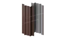 Штакетник металлический МЕТАЛЛ ПРОФИЛЬ TRAPEZE-T 16,5х118 (VALORI-20-Brown-0.5). Цена: 1169 руб. Артикул: 39676