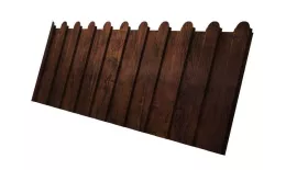 Профнастил C8 A для забора фигурный Grand Line Print Elite 0,45 мм Cherry Wood Бразильская вишня. Цена: 1048 руб. Артикул: GL_fence_048