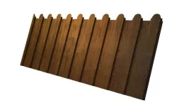 Профнастил C8 A для забора фигурный Grand Line Print-double Elite 0,45 мм Golden Wood Золотой Дуб. Цена: 1382 руб. Артикул: GL_fence_074