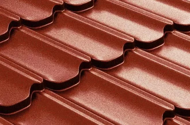 Металлочерепица Grand Line Kvinta Plus 0,5 Satin Matt RAL 8004 терракота купить в екатеринбурге