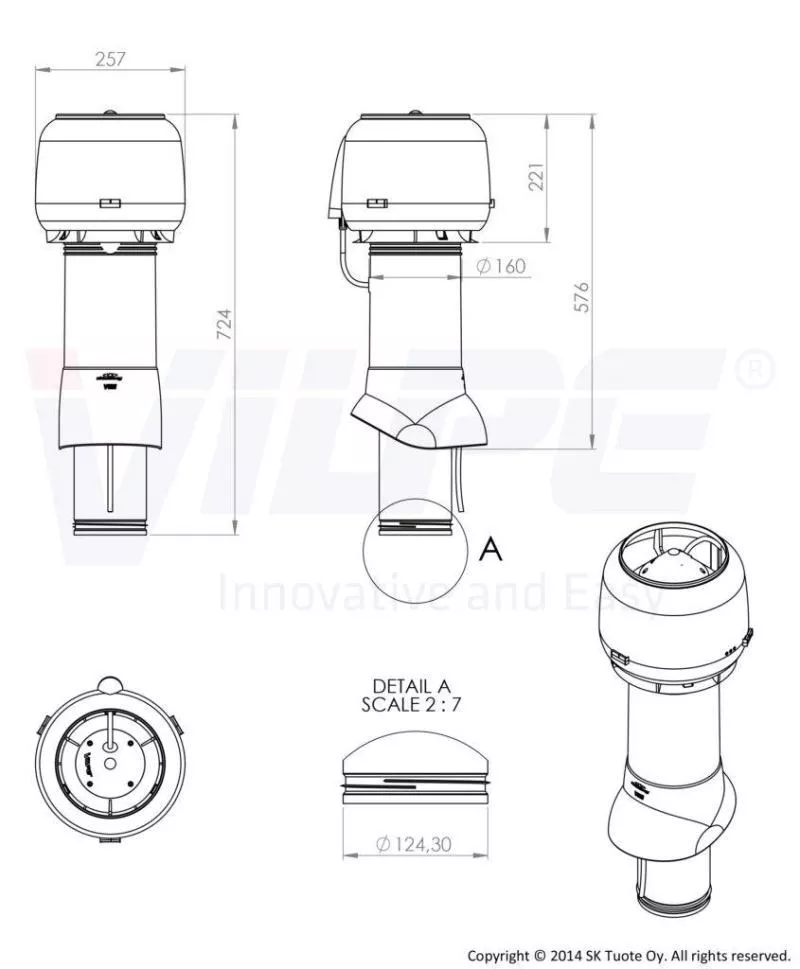 Вентилятор Е120 P 125/500 черный купить в екатеринбурге