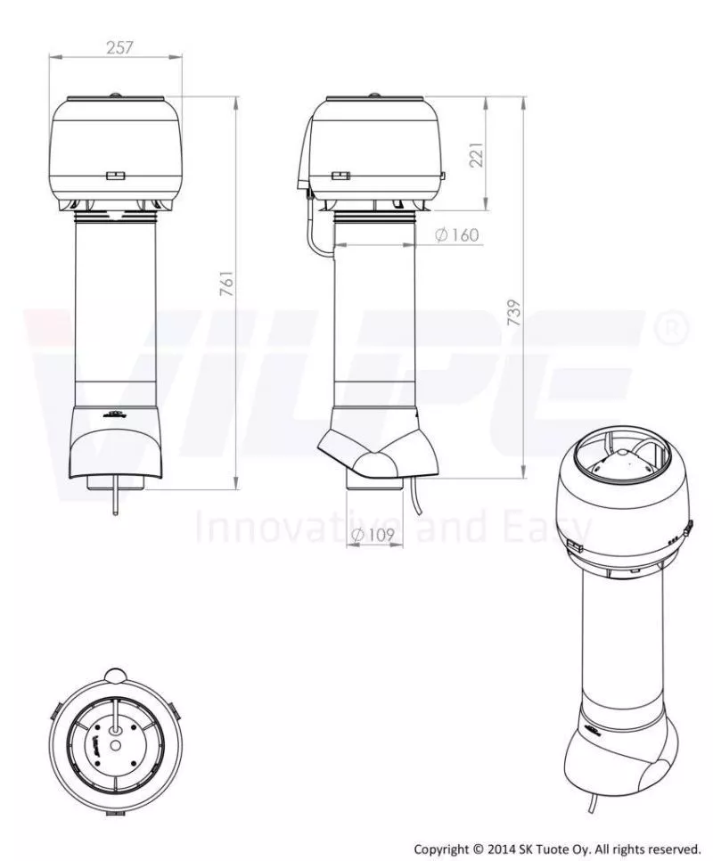 Вентилятор ECo110P/110/700 черный купить в екатеринбурге
