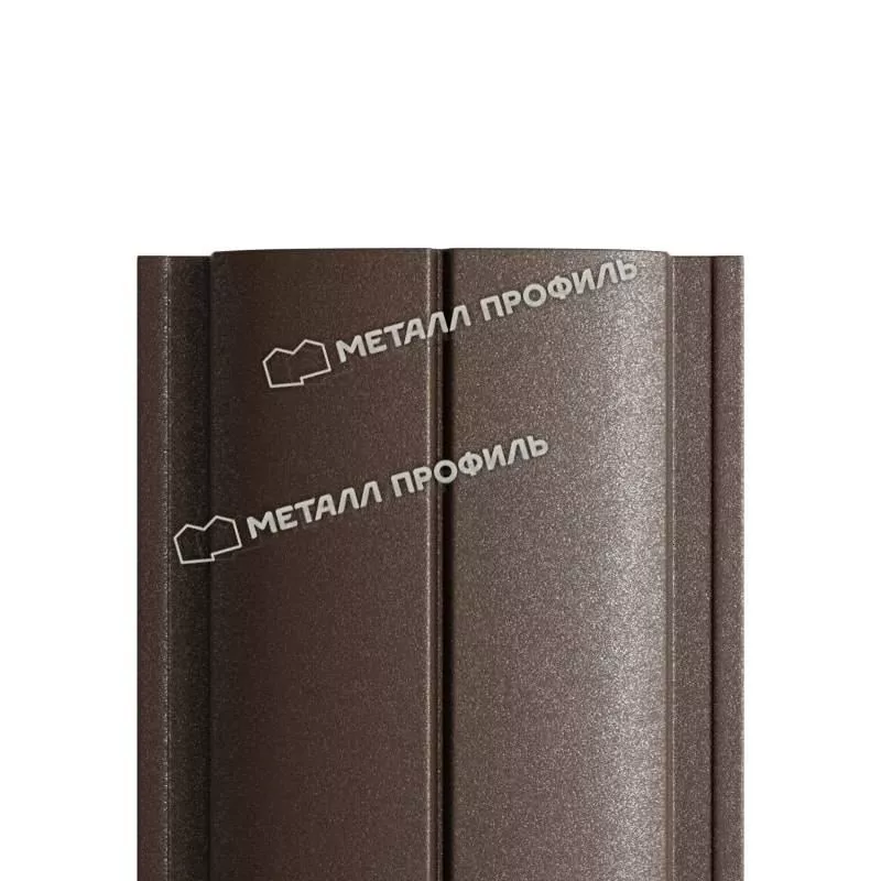 Штакетник Металл Профиль ELLIPSE-Т (Прямой) VALORI 0,5 мм Violet тёмно-фиолетовый купить в екатеринбурге