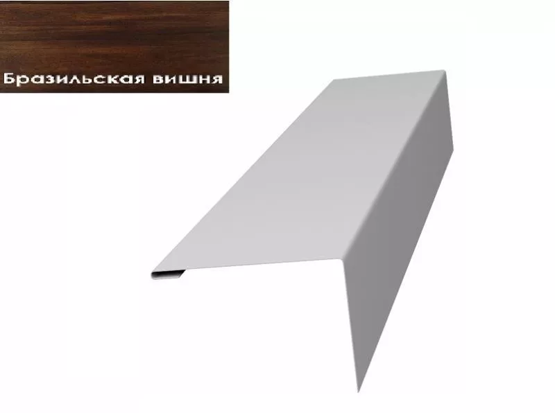Нащельник (для калиток и ворот) 25х35 жалюзи Milan, Tokyo 0,45 Print Elite Cherry wood (L1,68) GL купить в екатеринбурге
