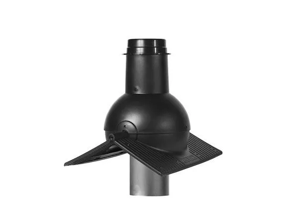 Выход канализации коньковый Krovent Pipe-cone черный купить в екатеринбурге