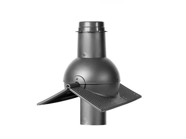 Выход канализации коньковый Krovent Pipe-cone серый купить в екатеринбурге