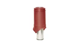 Выход вентиляции Krovent Pipe-VT 125 is красный. Артикул: 42937