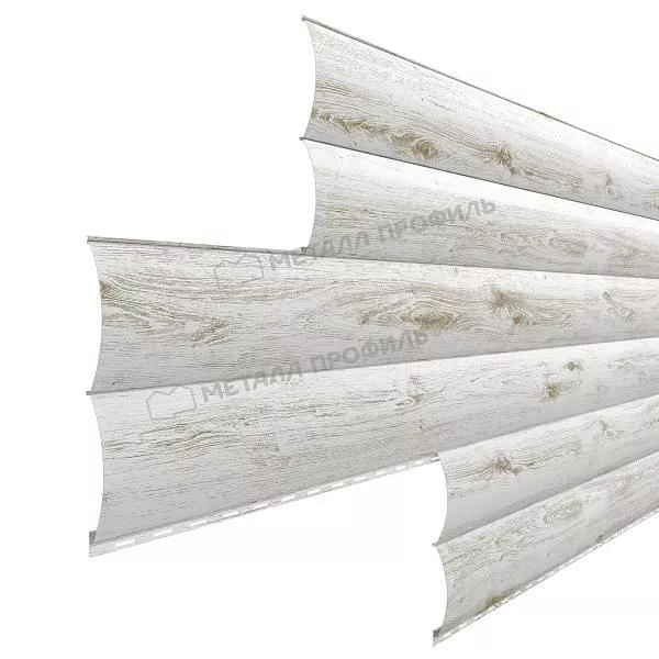 Сайдинг МЕТАЛЛ ПРОФИЛЬ Woodstock-Н-28х330 (ECOSTEEL_MA-01-Беленый Дуб-0.5) купить в екатеринбурге
