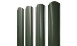 Штакетник Grand Line Slim Полукруглый фигурный 0,5 Velur RAL 6020 Хромовая зелень. Артикул: Slim_Fig_098