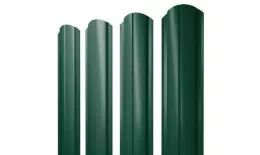 Штакетник Grand Line Slim Полукруглый фигурный 0,4 PE Double RAL 6005 Зеленый мох. Артикул: Slim_Fig_134