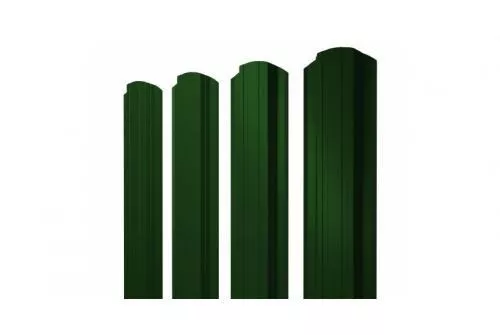 Штакетник Grand Line Прямоугольный фигурный 0,45 PE Double RAL 6005 Зеленый мох (1,5м) купить в екатеринбурге