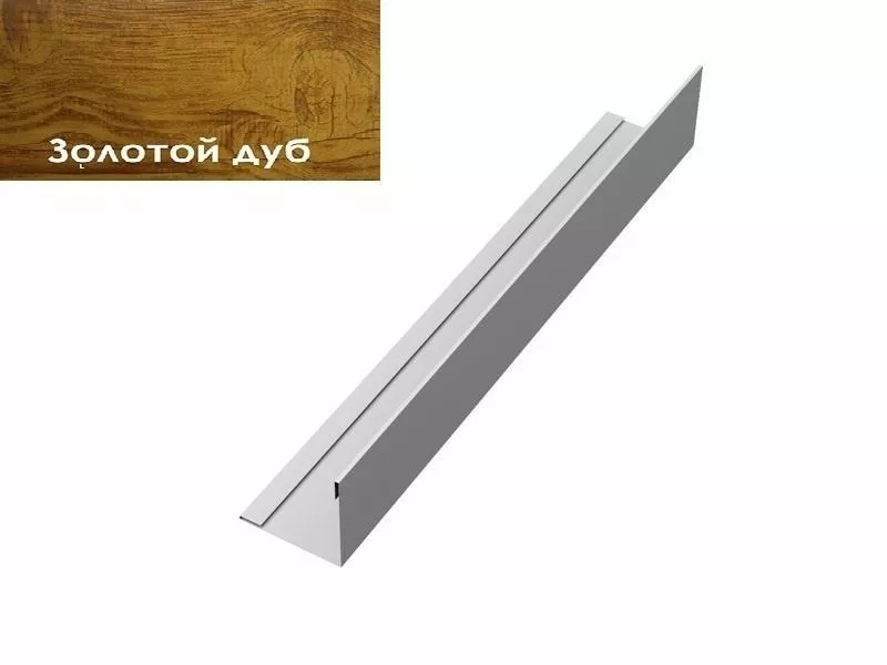 Планка завершающая 50х50 жалюзи Milan 0,45 Print-double Elite Golden Wood GL купить в екатеринбурге