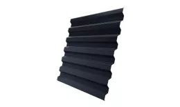 Профнастил Grand Line С21 R GreenCoat Pural Matt 0,5 мм RAL 7024 Мокрый асфальт купить в екатеринбурге