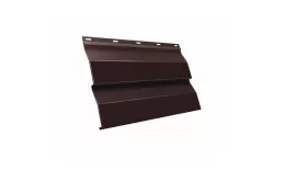 Металлический сайдинг Grand Line Корабельная доска Quarzit Pro Matt 0,5 мм RAL 8017 Шоколадно-коричневый купить в екатеринбурге