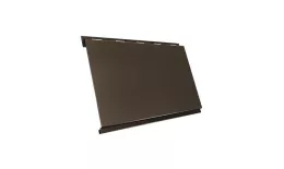 Металлический сайдинг Grand Line Вертикаль classic Satin 0,5 мм RAL 8019 Темно-коричневый купить в екатеринбурге
