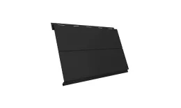 Металлический сайдинг Grand Line Вертикаль Line PurPro Matt 0,5 мм RAL 9005 Черный купить в екатеринбурге
