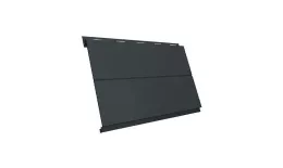 Металлический сайдинг Grand Line Вертикаль Line Rooftop Matte Стальной бархат 0,5 мм RAL 7016 Антрацитово-серый купить в екатеринбурге