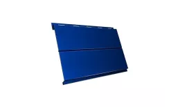 Металлический сайдинг Grand Line Вертикаль Line PE 0,45 мм RAL 5005 Сигнальный синий купить в екатеринбурге