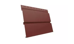 Металлический сайдинг Grand Line Квадро Брус GreenCoat Pural Matt RAL 3009 Оксидно-красный купить в екатеринбурге