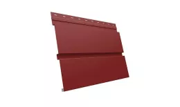 Металлический сайдинг Grand Line Квадро Брус Satin 0,5 мм RAL 3011 Коричнево-красный купить в екатеринбурге