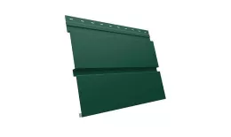 Металлический сайдинг Grand Line Квадро Брус Satin 0,5 мм RAL 6005 Зеленый мох купить в екатеринбурге