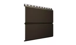Металлический сайдинг Grand Line ЭкоБрус GreenCoat Pural Matt RR 32 Темно-коричневый купить в екатеринбурге