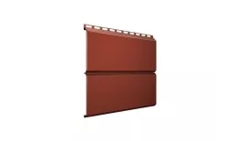 Металлический сайдинг Grand Line ЭкоБрус PurLite Matt 0,5 мм RAL 8004 Терракота купить в екатеринбурге